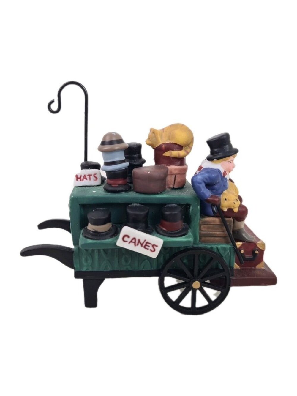 Department 56 Chelsea Market Hat Monger & Cart 58392 Dickens Village Accessory